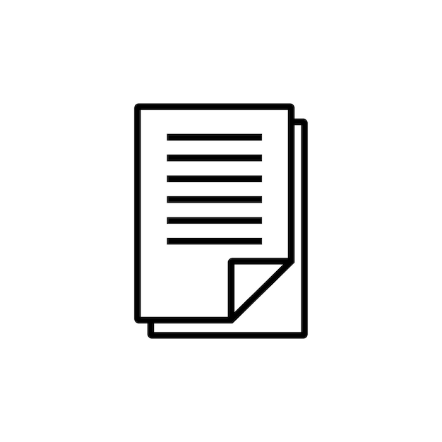 Document file flat icon