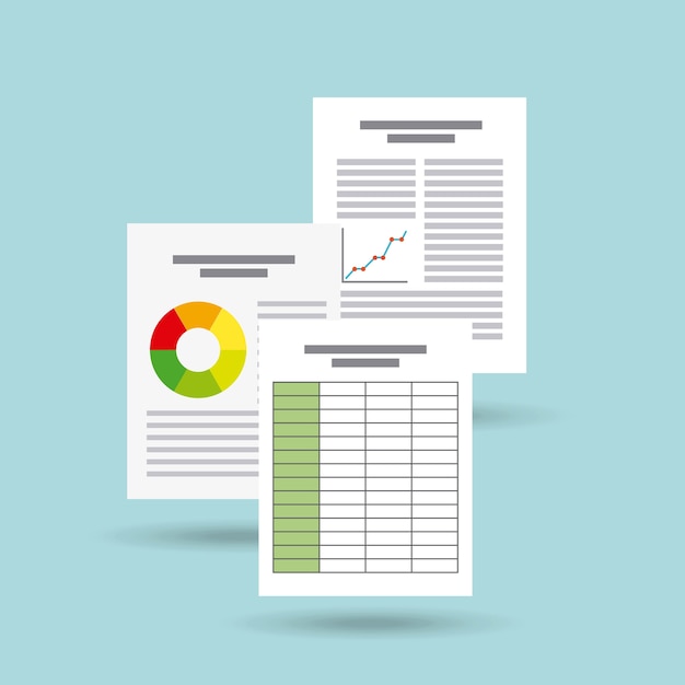 Vector document format flat icon