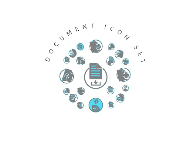 Document icon set design