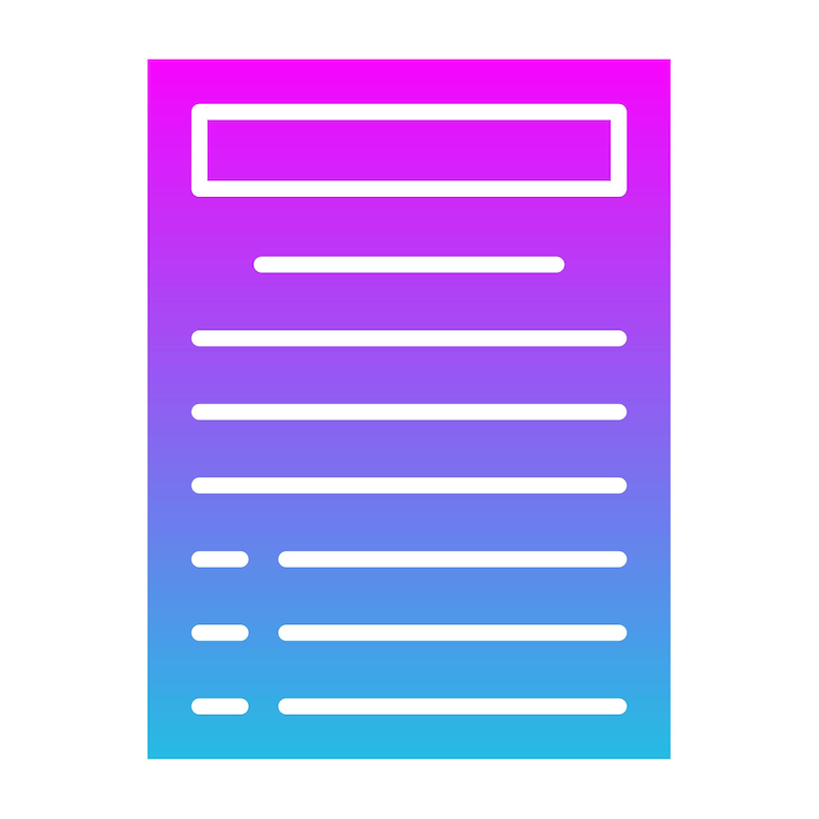 Vector document icon