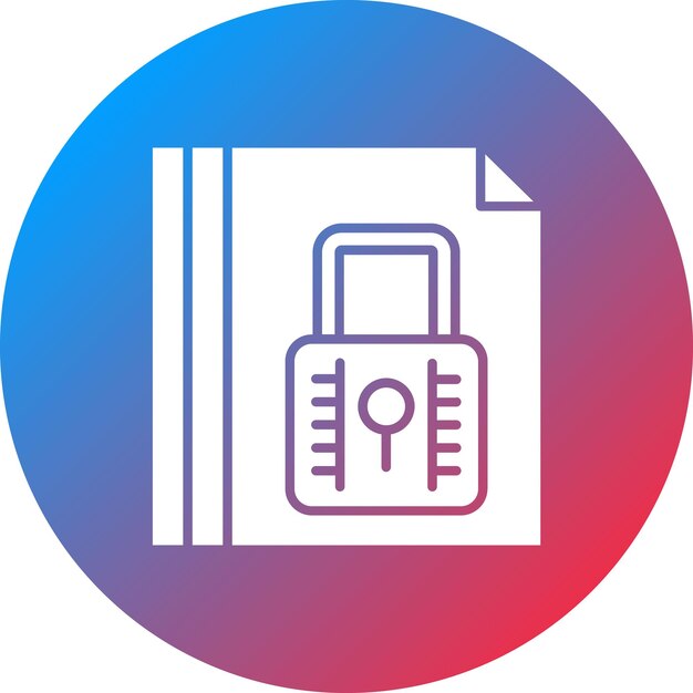 ドキュメントのロックされたアイコンベクトル画像はセキュリティのために使用できます