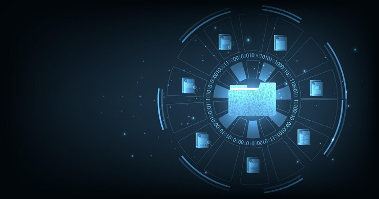 Vector document management and digital document paperless operation concept