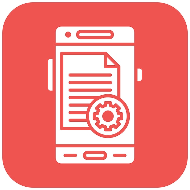 Document Settings icoon vector afbeelding Kan worden gebruikt voor Mobile App Development