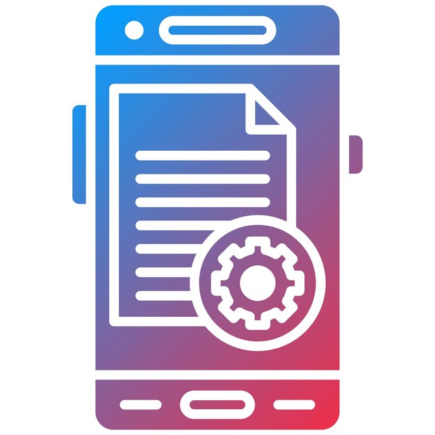 Document Settings icoon vector afbeelding Kan worden gebruikt voor Mobile App Development