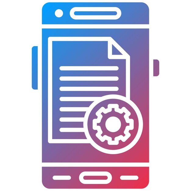 Vector document settings icoon vector afbeelding kan worden gebruikt voor mobile app development