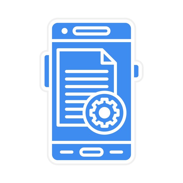 Document Settings icoon vector afbeelding Kan worden gebruikt voor Mobile App Development