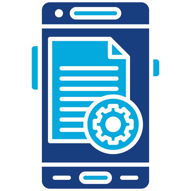 Document Settings icoon vector afbeelding Kan worden gebruikt voor Mobile App Development
