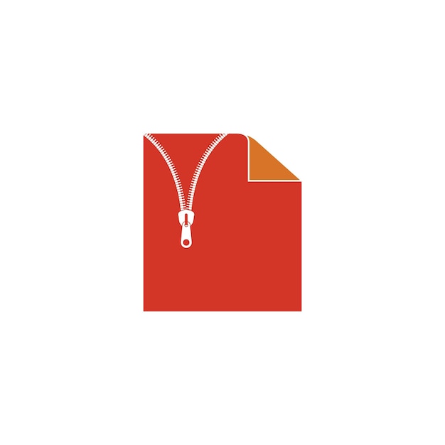 Document zip file vector icon illustration design