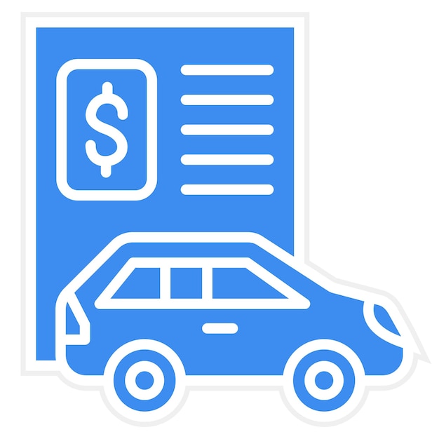 Vector documentation fee icon style