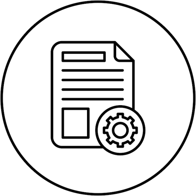Икона документации векторное изображение может быть использовано для производительности
