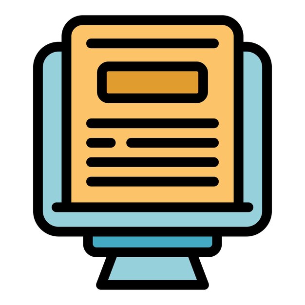 Documentzoekmachinepictogram Overzicht Documentzoekmachine vectorpictogram voor webontwerp geïsoleerd op witte achtergrondkleur plat