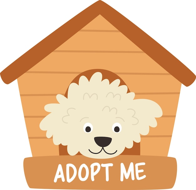 Vector dog adopt me sticker