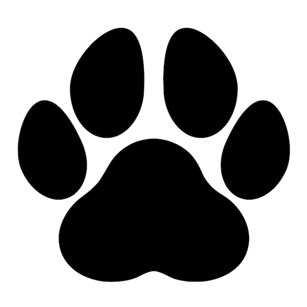 dog, animal footprint pattern, ideal for projects, backgrounds, banners, logos.