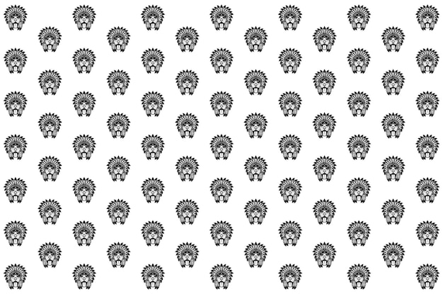 Vector dog apache background