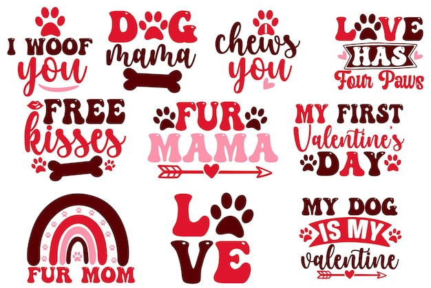 Dog bandana svg bundle