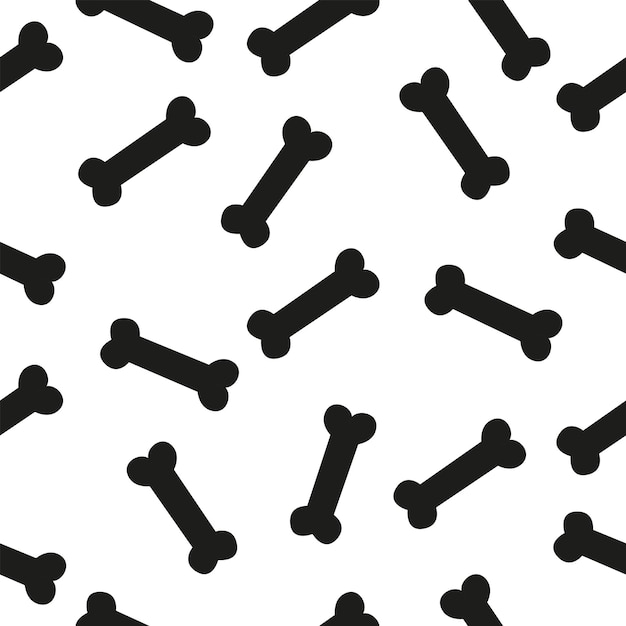 Dog bones seamless pattern vector graphics