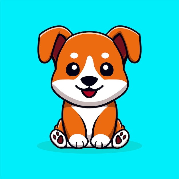 Dog cartoon dier vector illustratie clip art