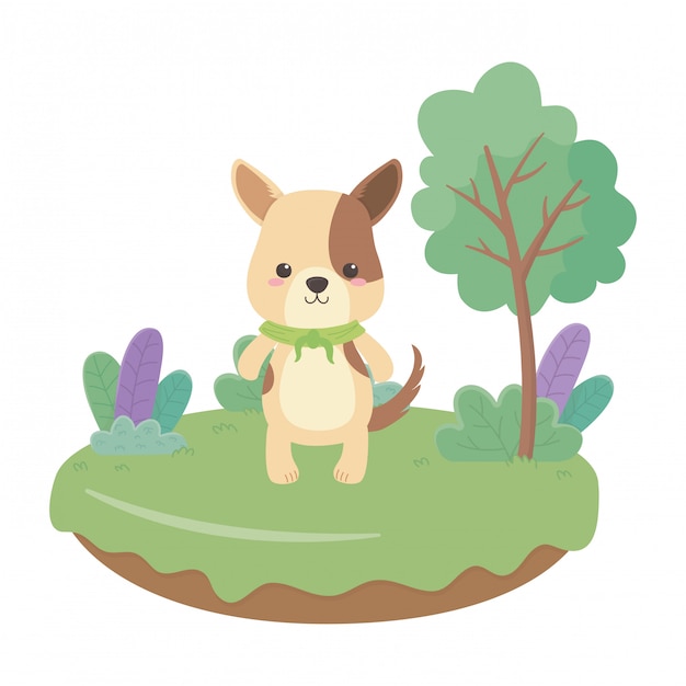 Dog cartoon  vector illustrator