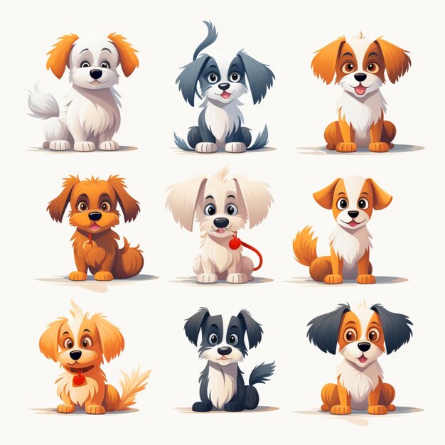 Dog cartoon vector