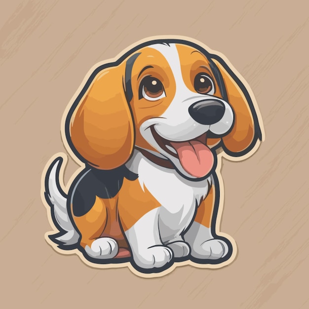 Vector dog cartoon vector