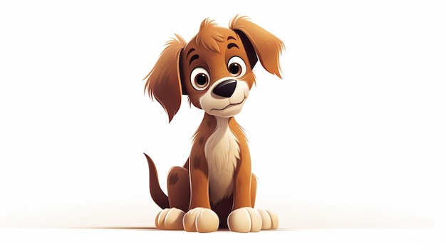 Vector dog cartoon vector