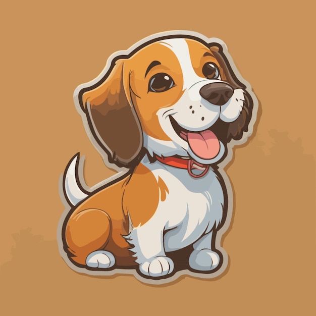 Vector dog cartoon vector