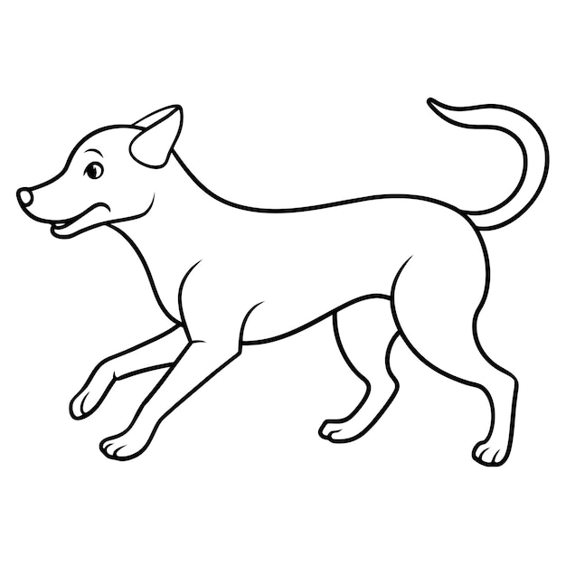 dog coloring book vector art illustration 76