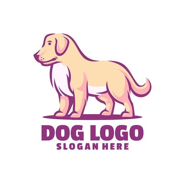 Dog cute logo