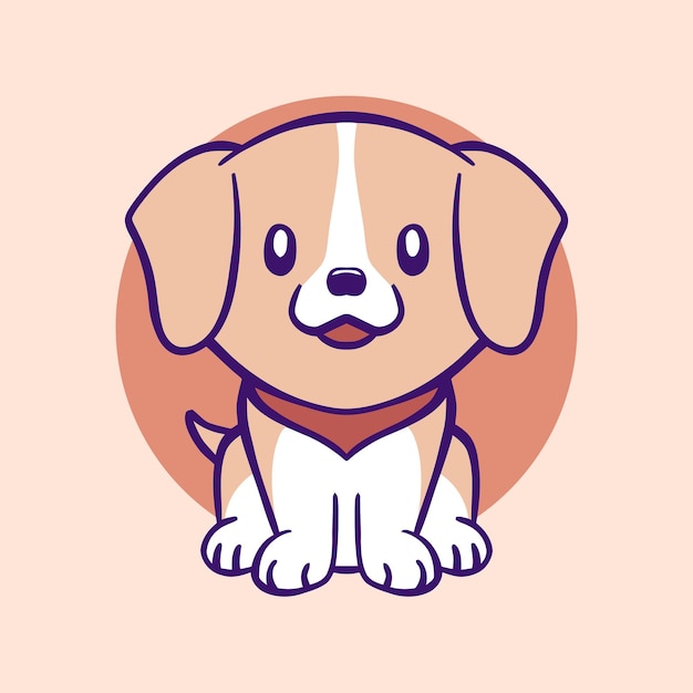 dog cute vector