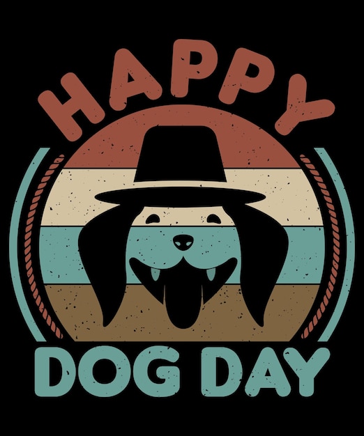 Premium Vector | Dog day typography vector tshirt design