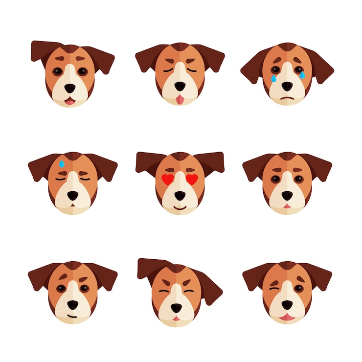 Dog emoji collection