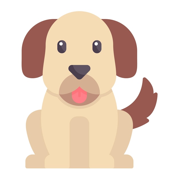 Dog Flat Illustration