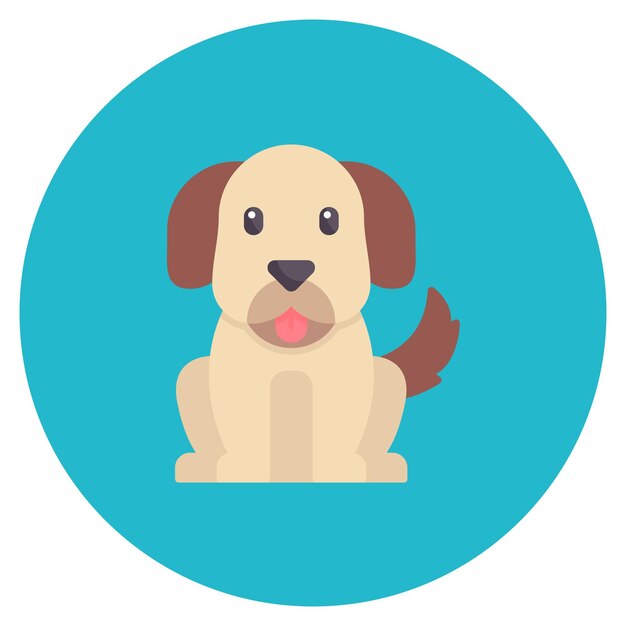 Dog flat illustration