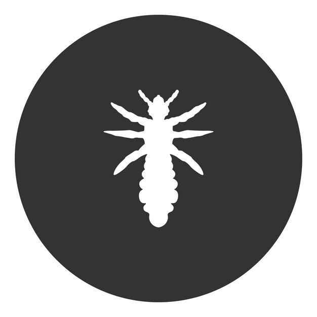 dog flea icon vector