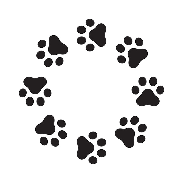 dog footprint puppy paw cartoon