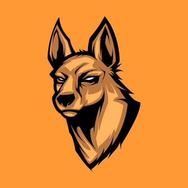 Vector dog head illustration