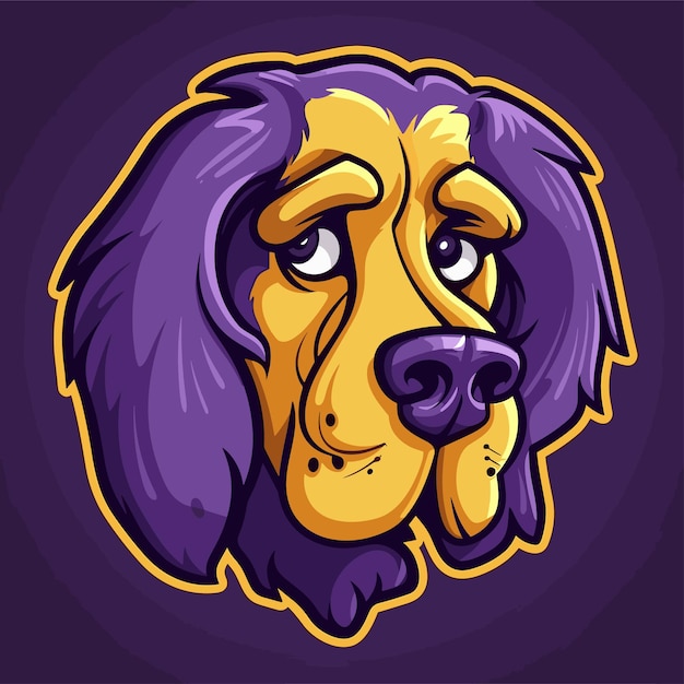 dog head illustration