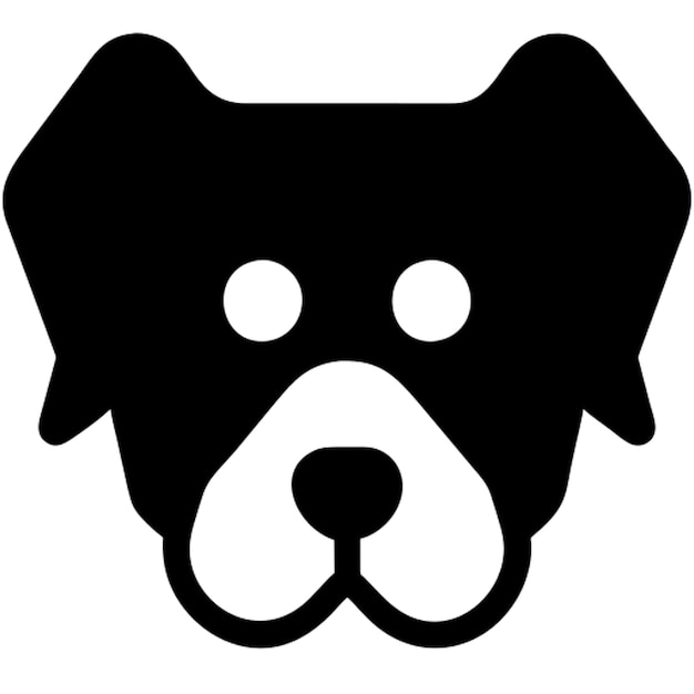 dog head pictogram