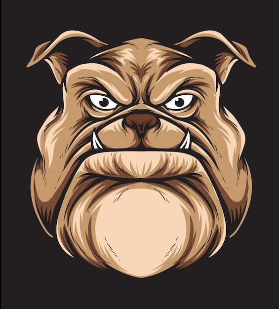 Dog head vector