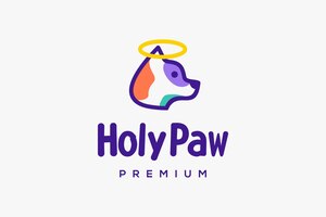 Dog holy paw logo