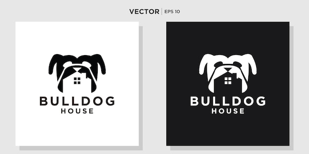 dog house logo design template