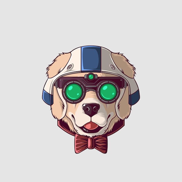 Dog illustratie in een schattige stijl