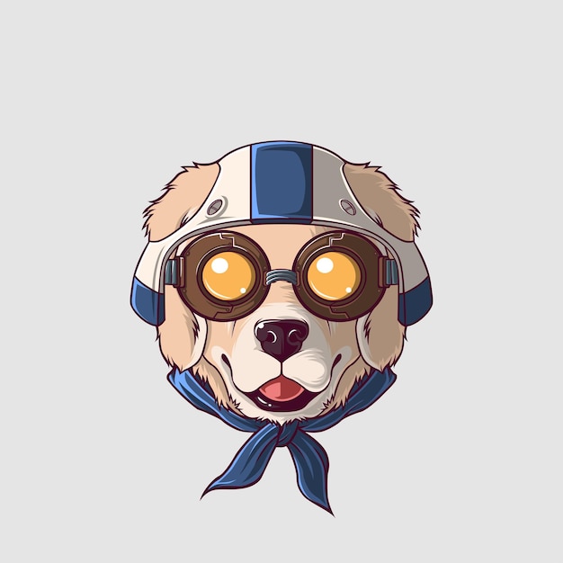 Dog illustratie in een schattige stijl