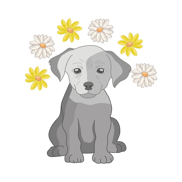 Vector dog illustration