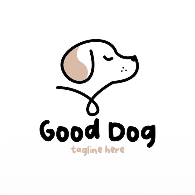 Dog logo design template Animal logo concept Pet Logo design concept vector