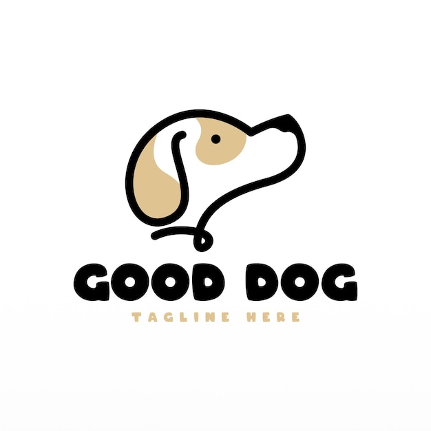 Dog logo design template Animal logo concept Pet Logo design concept vector