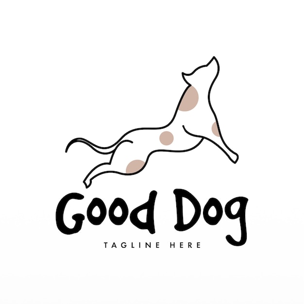 Dog logo design template Animal logo concept Pet Logo design concept vector