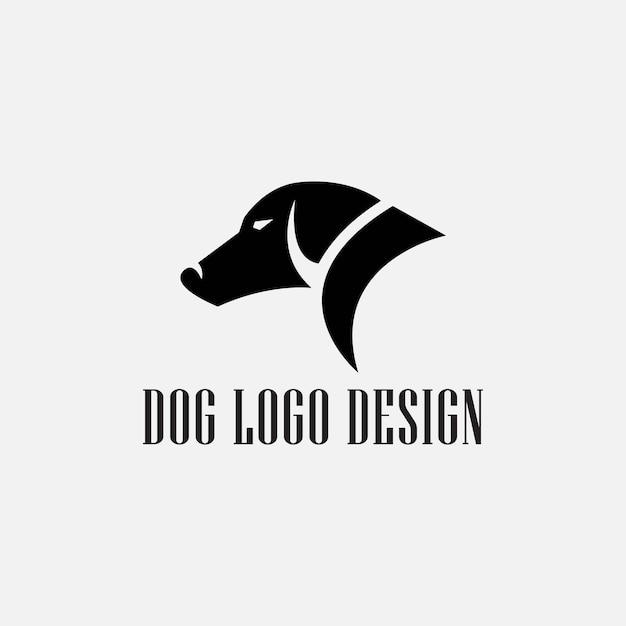 Vector dog logo design