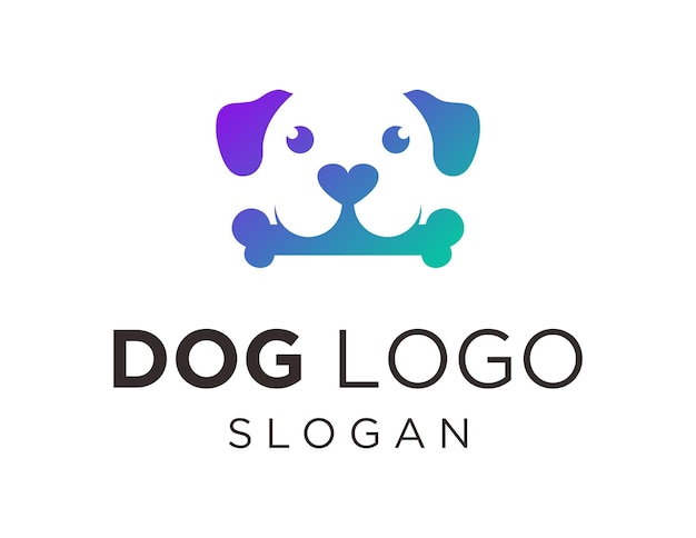 Design del logo del cane