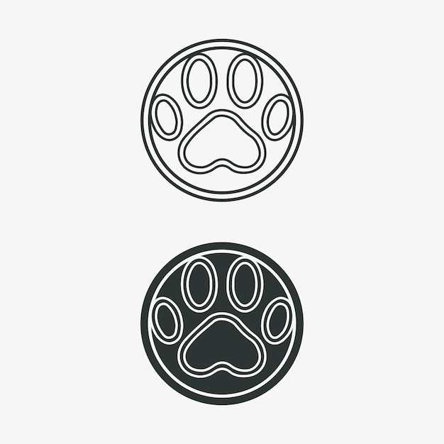 개 로고 및 아이콘 동물 벡터 일러스트 디자인 그래픽